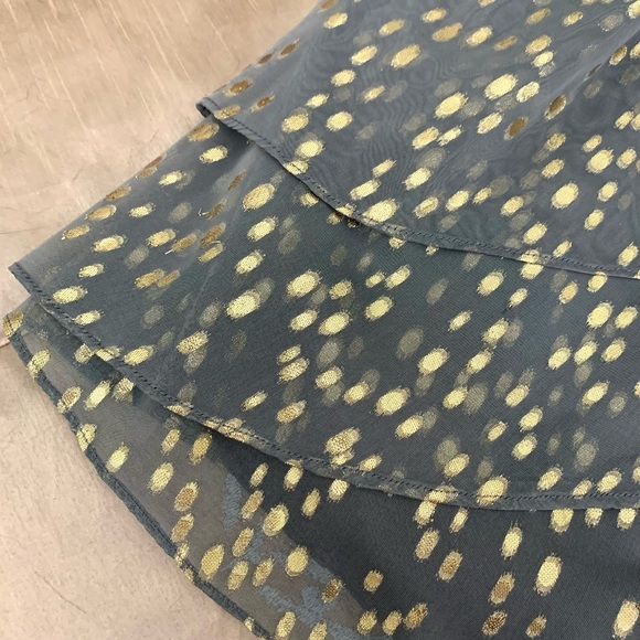 BCBG Pewter and Gold Cocktail Dress - Picture 8 of 11